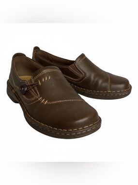 Earth Spirit Kenya-B Women's Leather Casual Brown Slip On Shoe Size 8.5